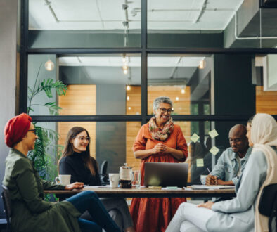 Successful businesspeople having a meeting in a boardroom